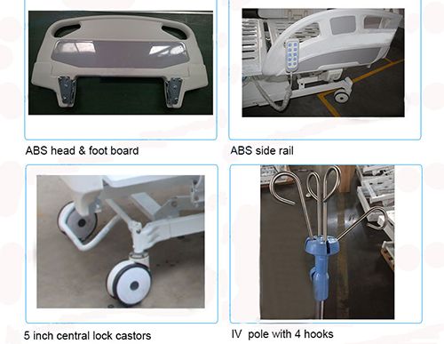 Electric Five Functions Adjustable Rehabilitation Patient Hospital Care Bed ME02-9